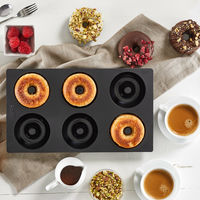 Gourmet Donutform 6 st. Svart