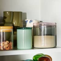 Borosilicate opbevaringsglas, 100 cl, grå