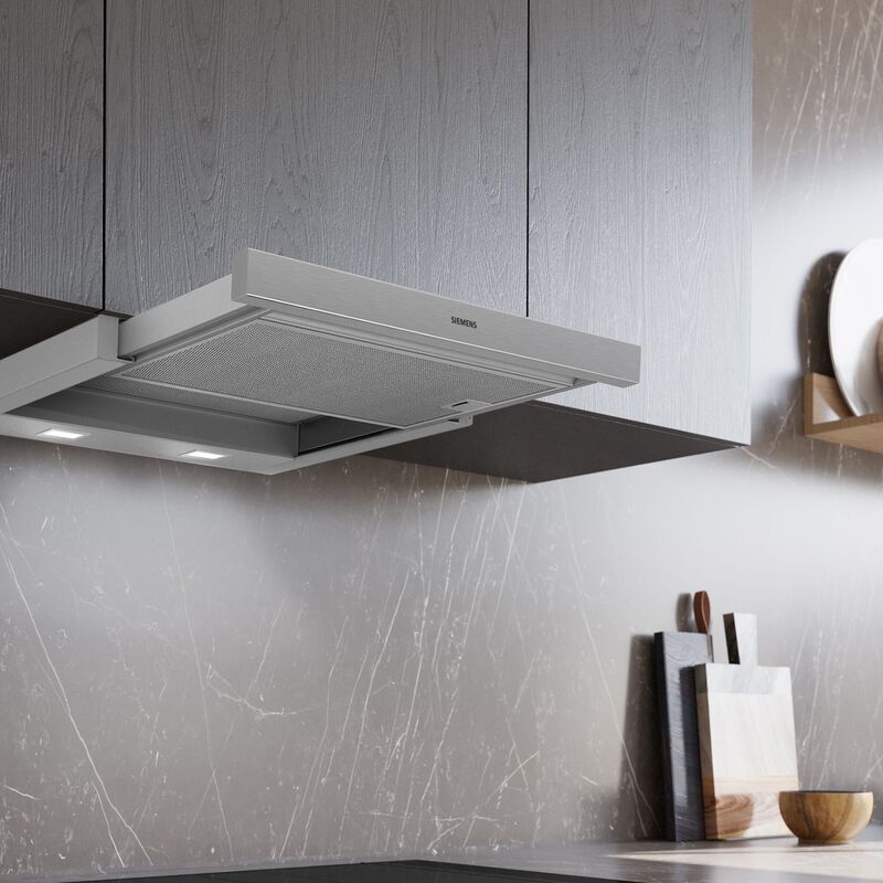 LI64MA531 iQ300 utdragbar köksfläkt, silver