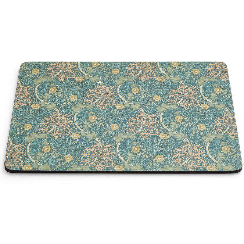 Spode Morris & Co Seaweed bordbrikker 40x30 cm 4-pakning, grønn