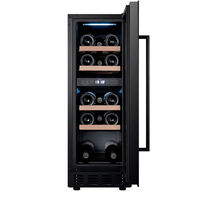 Arctic Collection 30D inbyggbart vinskåp 18 flaskor, svart