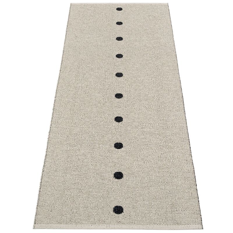 Matta Peg, 70 x 200 cm, black/linen