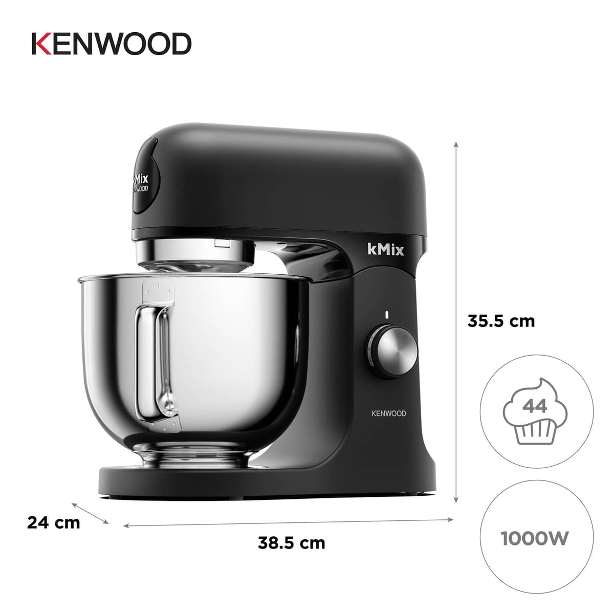 KMX751ABK køkkenmaskine 5 liter, black