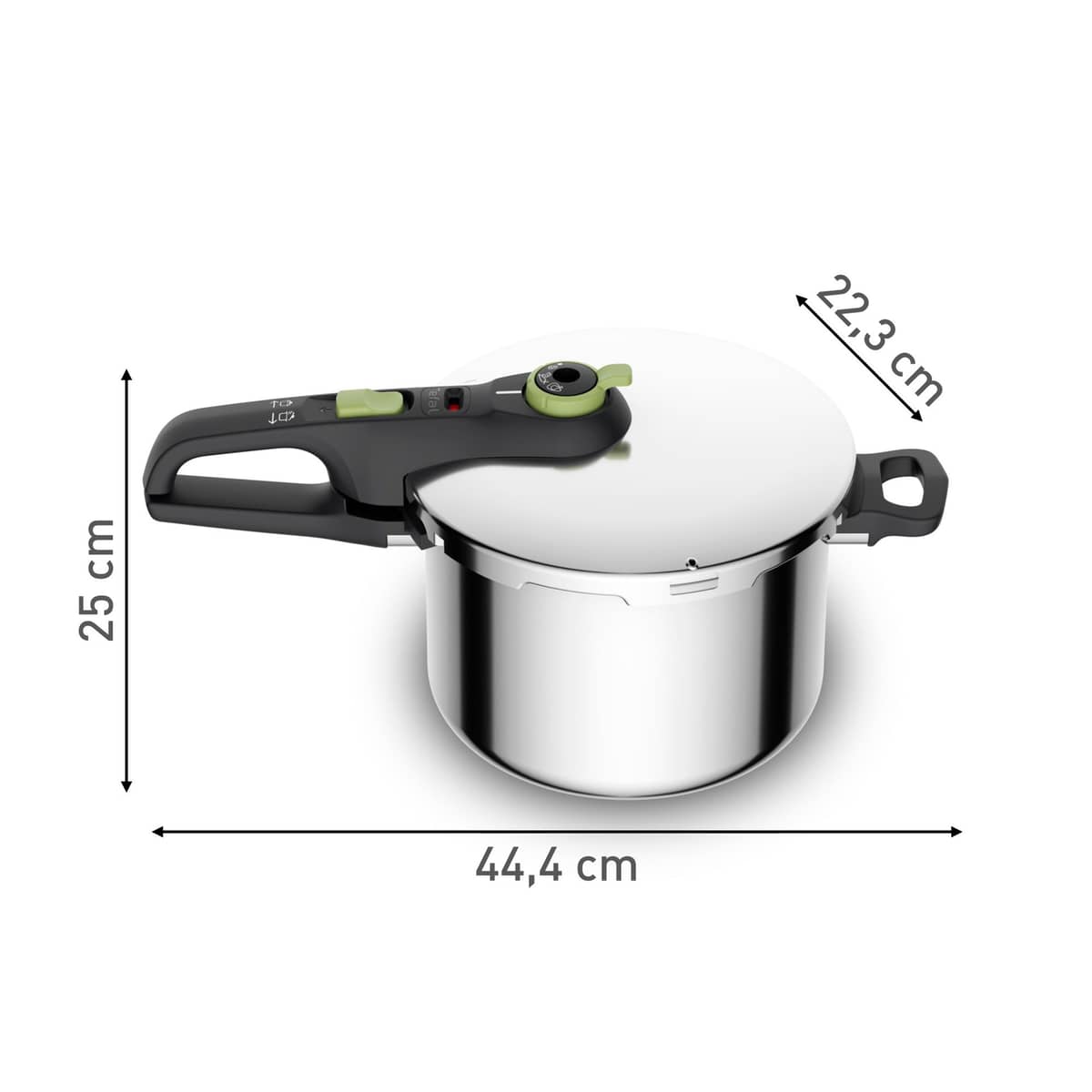 Secure Trendy tryckkokare inkl. ångkorg 6 liter