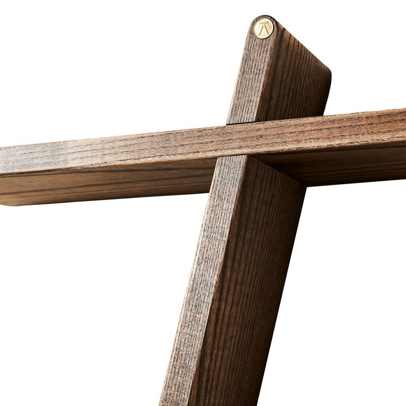 A-Shelf iso hylly, dark wood