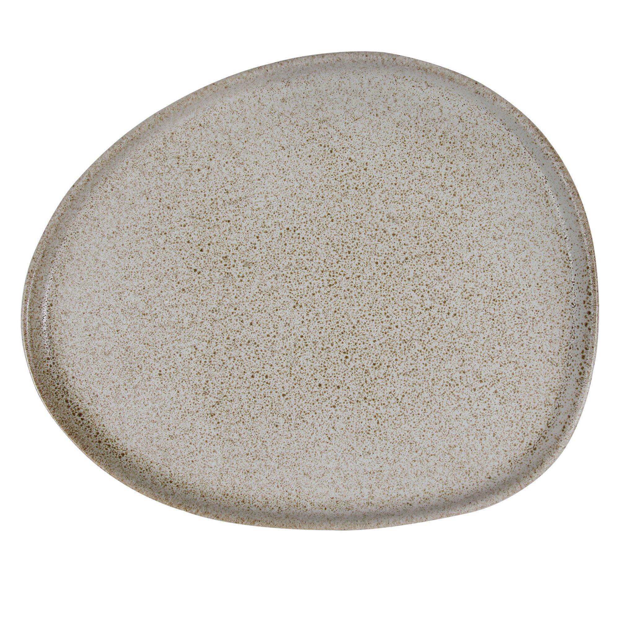 Organic lunchtallrik 24x21 cm, sandy