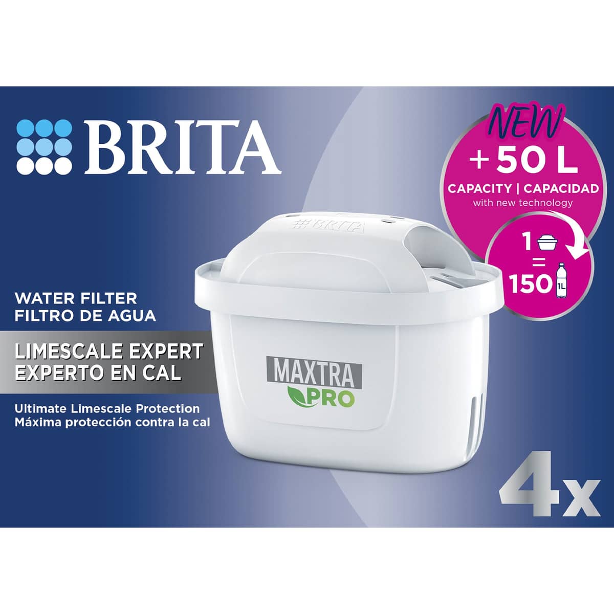 MAXTRA PRO LIMESCALE EXPERT filter, 4-pack