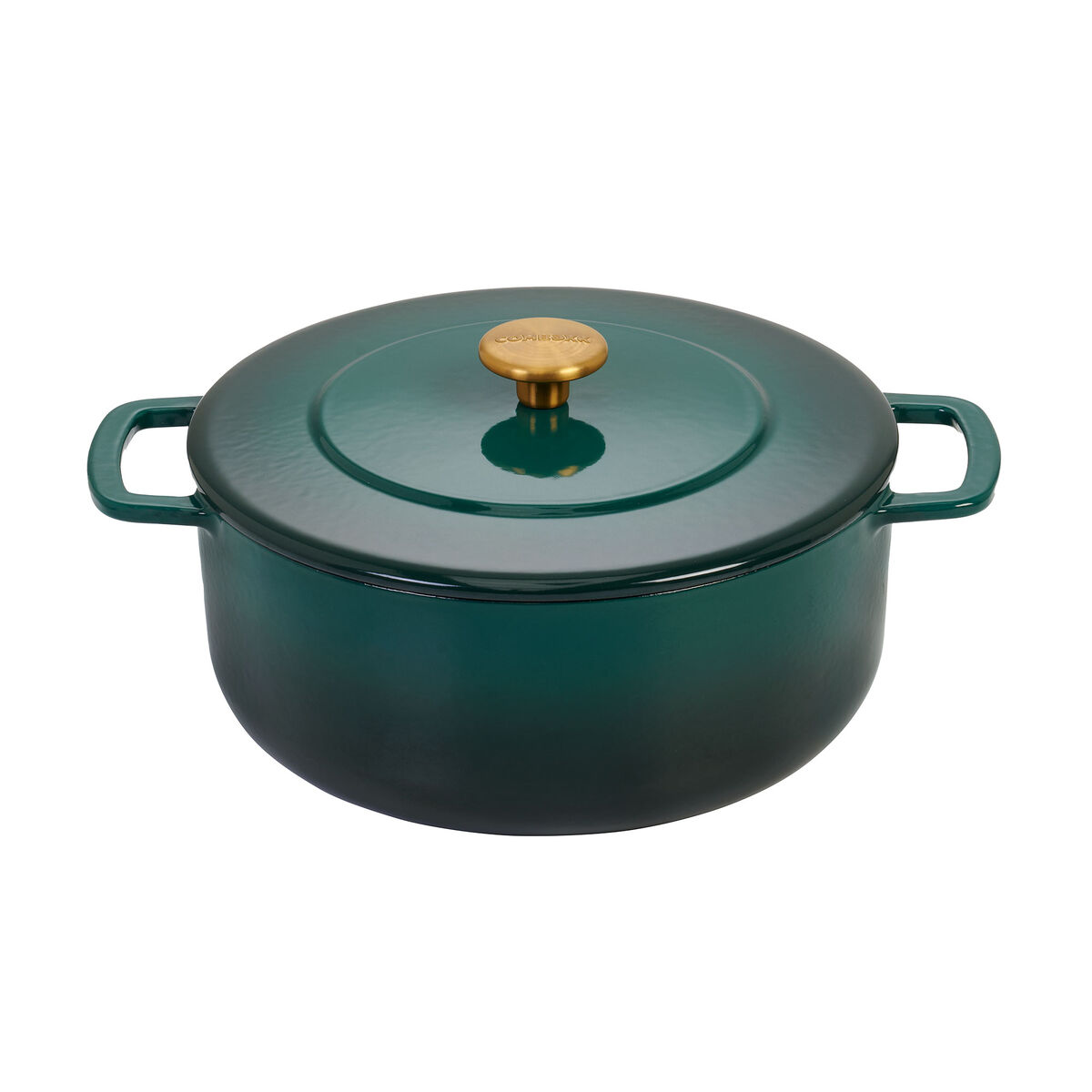 gjutjärnsgryta med lock 24 cm/3,8 liter, grön