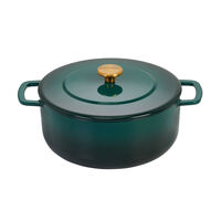 gjutjärnsgryta med lock 24 cm/3,8 liter, grön