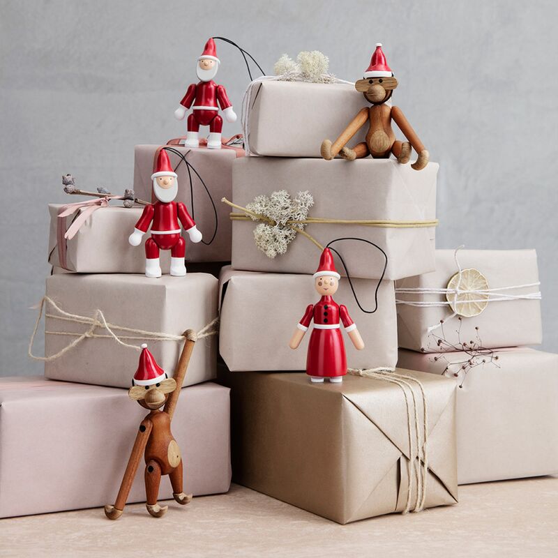 Julemand og Nissemor, rød/hvid