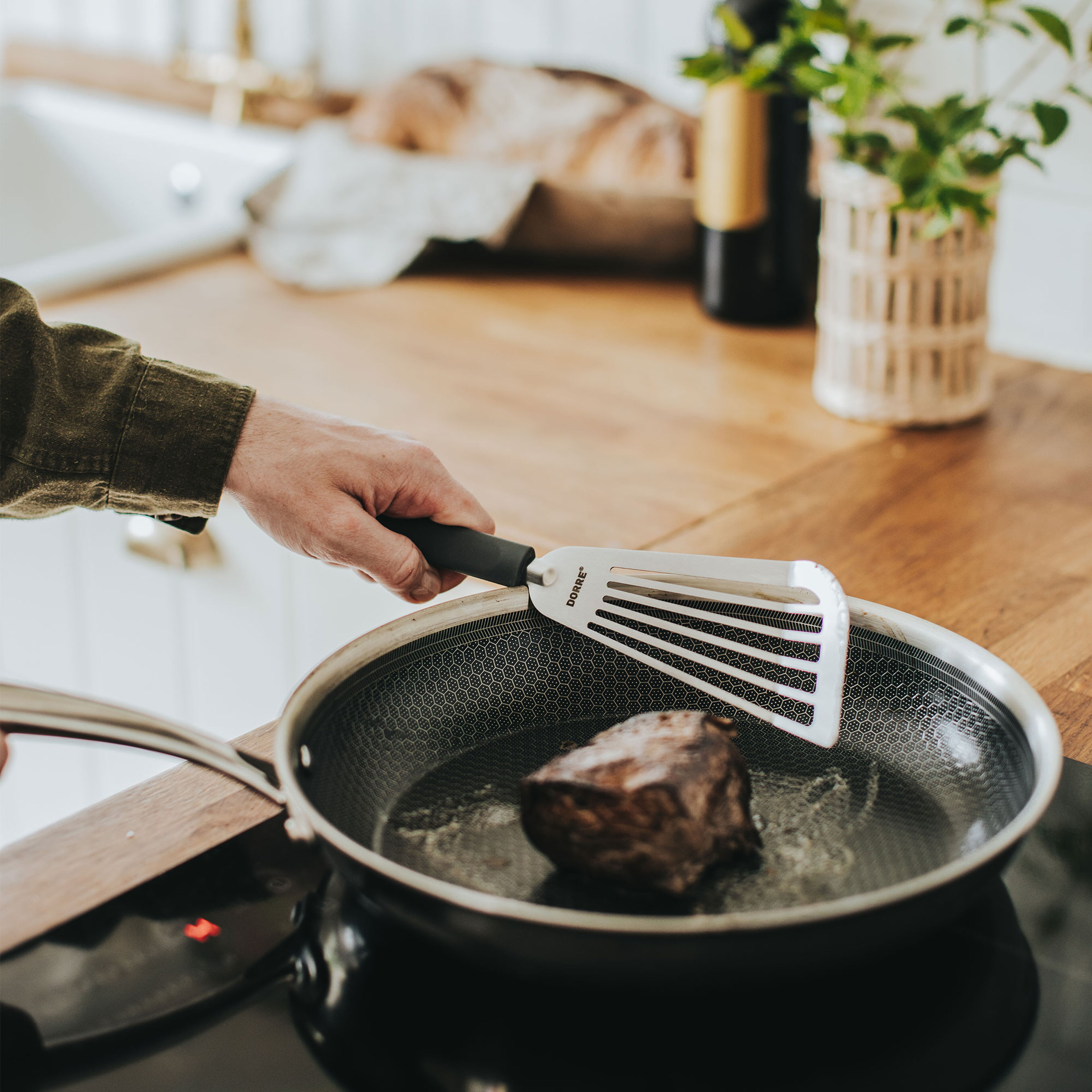 Saira stekespade, rustfritt stål