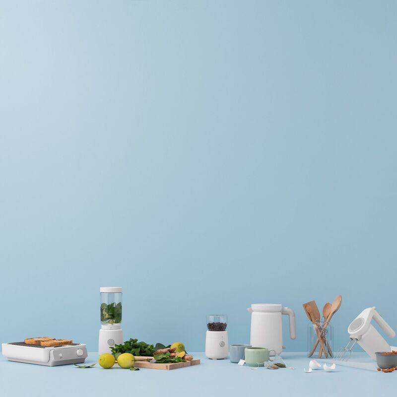 Sähkötoiminen FOODIE-kahvimylly, valkoinen