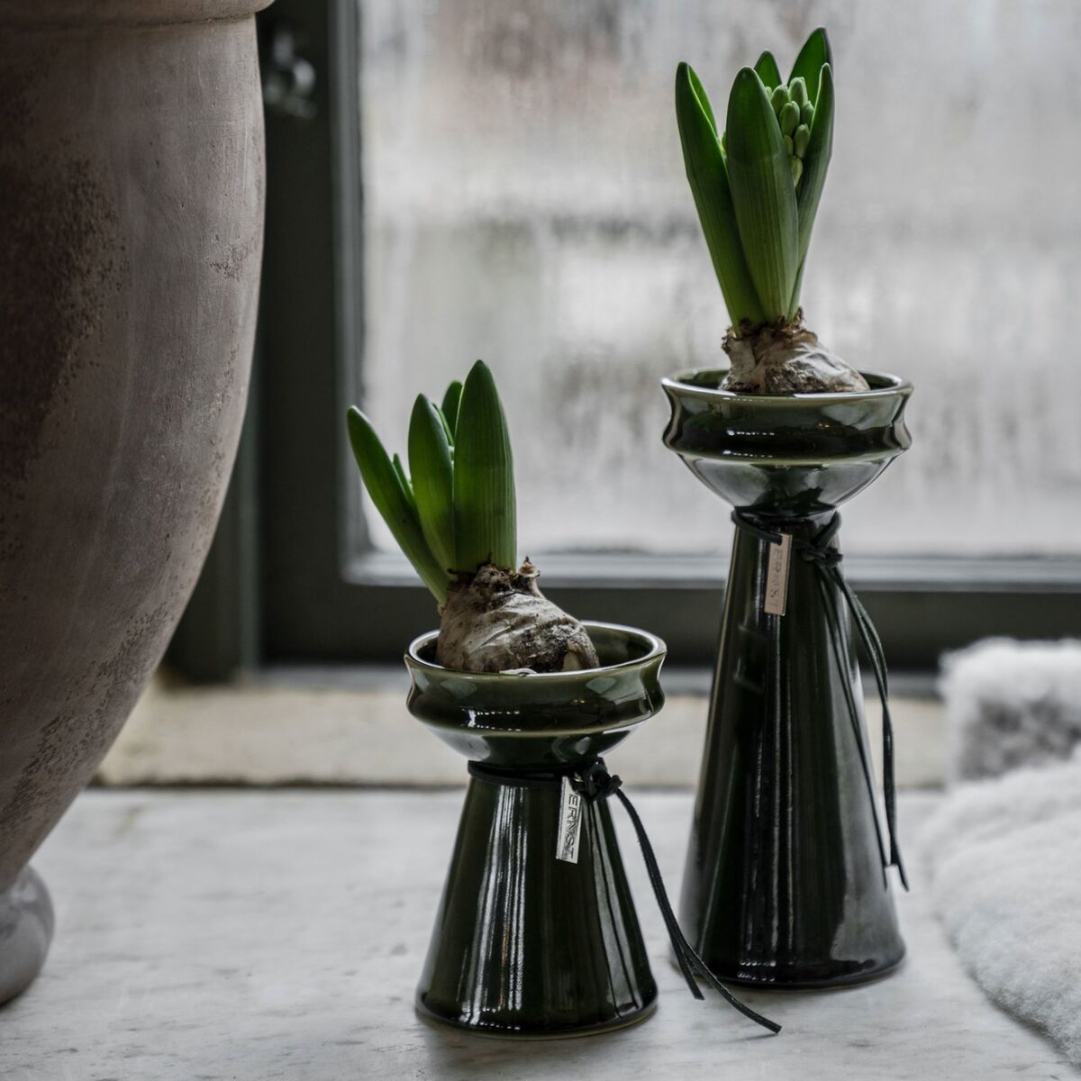 Lökvas 12 cm, mörkgrön