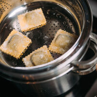 Pastagrytset med ånginsats + durkslag 7,5 liter