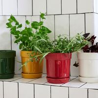 Elise kruka 13 cm, vinröd