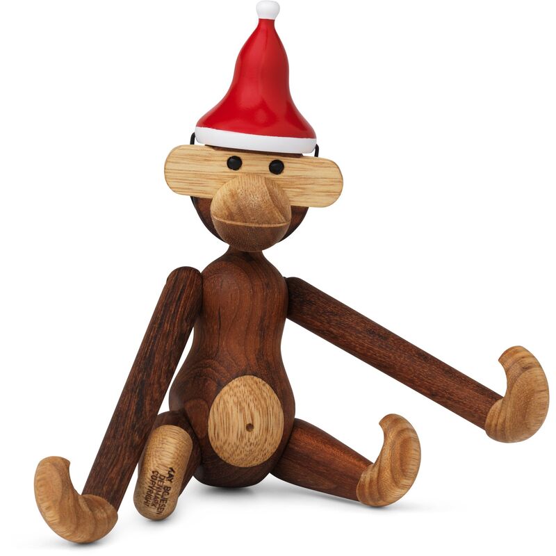 Abe med nissehue, teak- & limbatræ