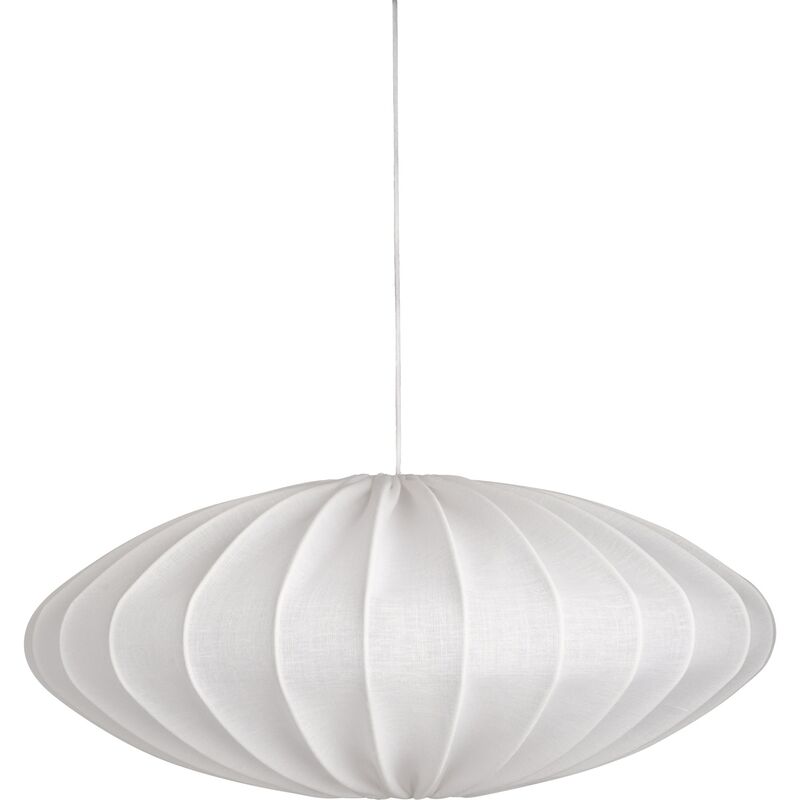 Ellipse loftslampe, 65 cm, hør, hvid