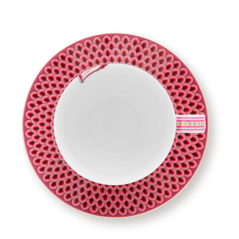 PIP Studio Flower Festival cappucinokopp 2-pakning, rosa