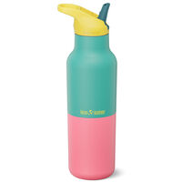 Rise Classic dricksflaska med sportkork 473 ml, Turquoise Kaleidoscope
