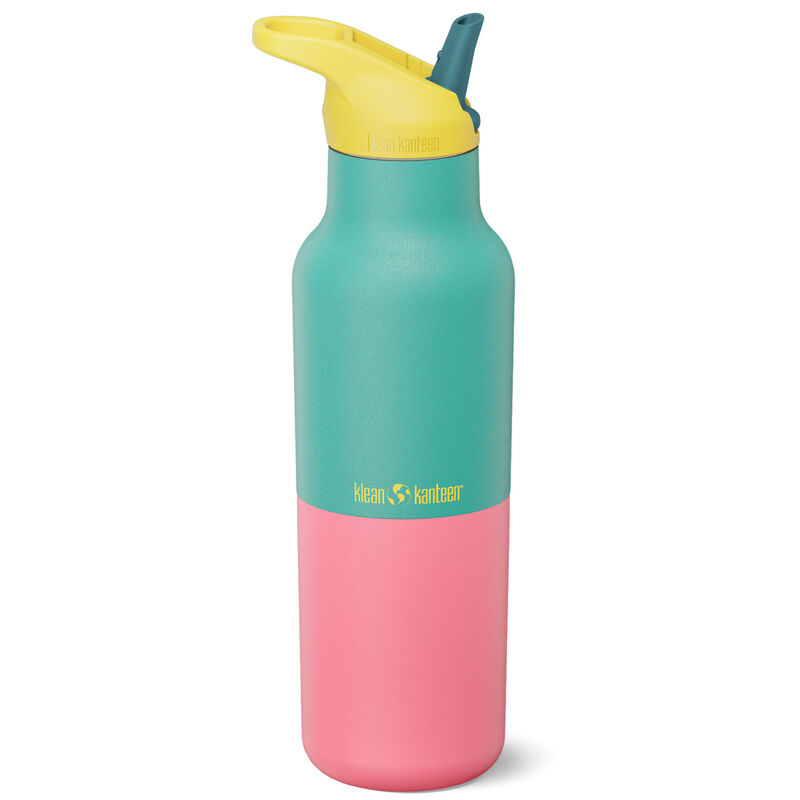 Rise Classic dricksflaska med sportkork 473 ml, Turquoise Kaleidoscope