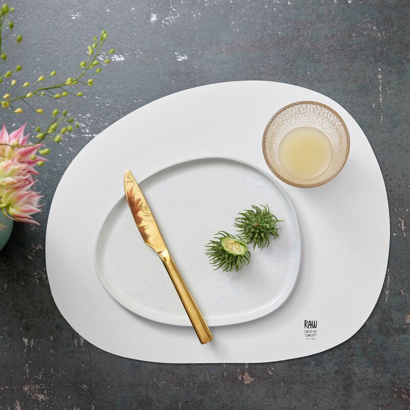 RAW Organic frokosttallerken, 24x21 cm, arctic white