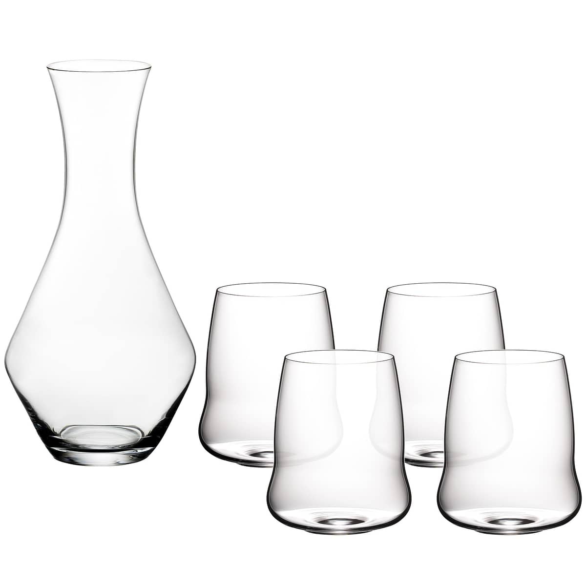 Stemless Wings Cabernet Sauvignon 4 glass + vinkaraffel