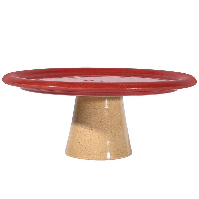 Porto kakfat 26,5 x 11 cm, röd/beige