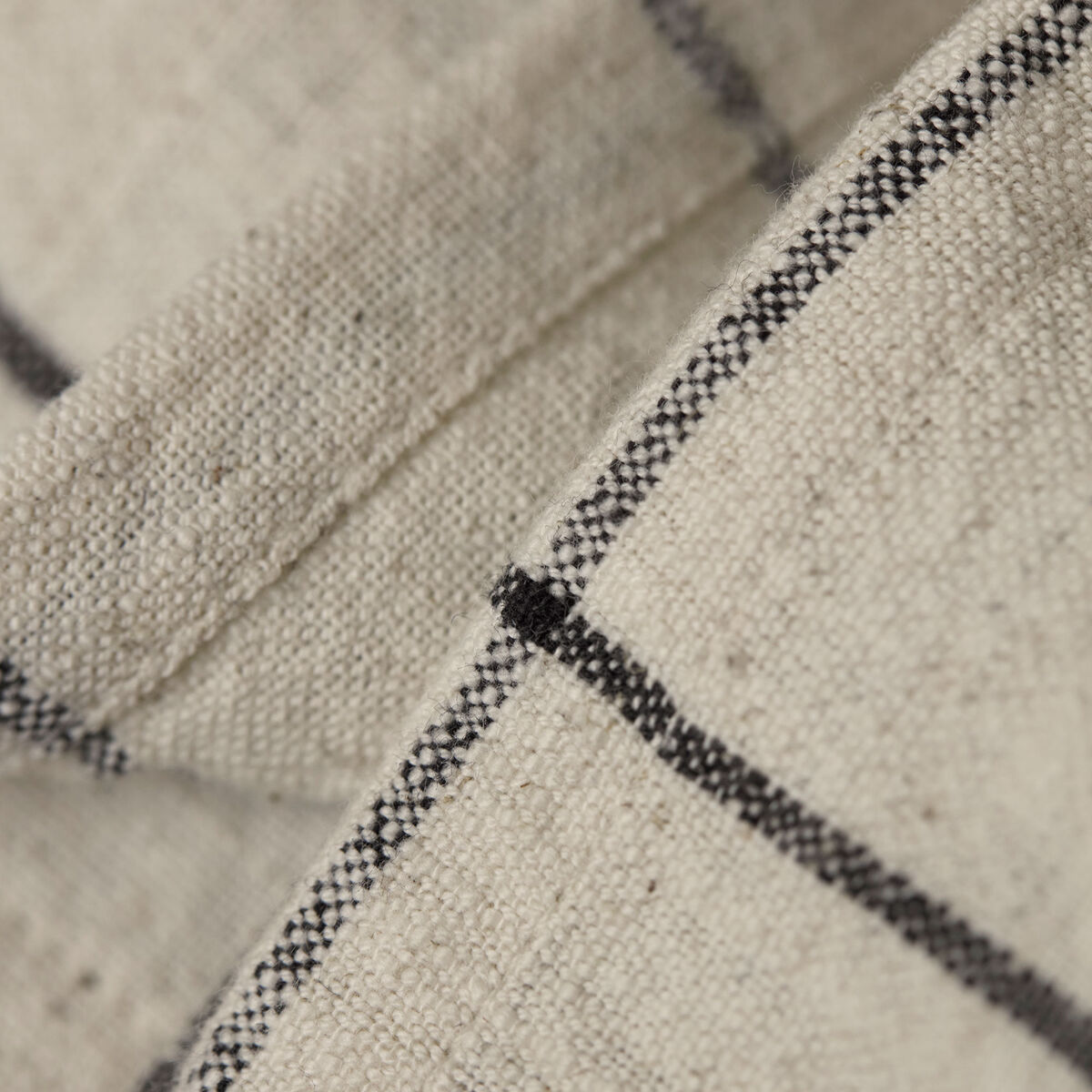 House Doctor Join duk, svart/off-white