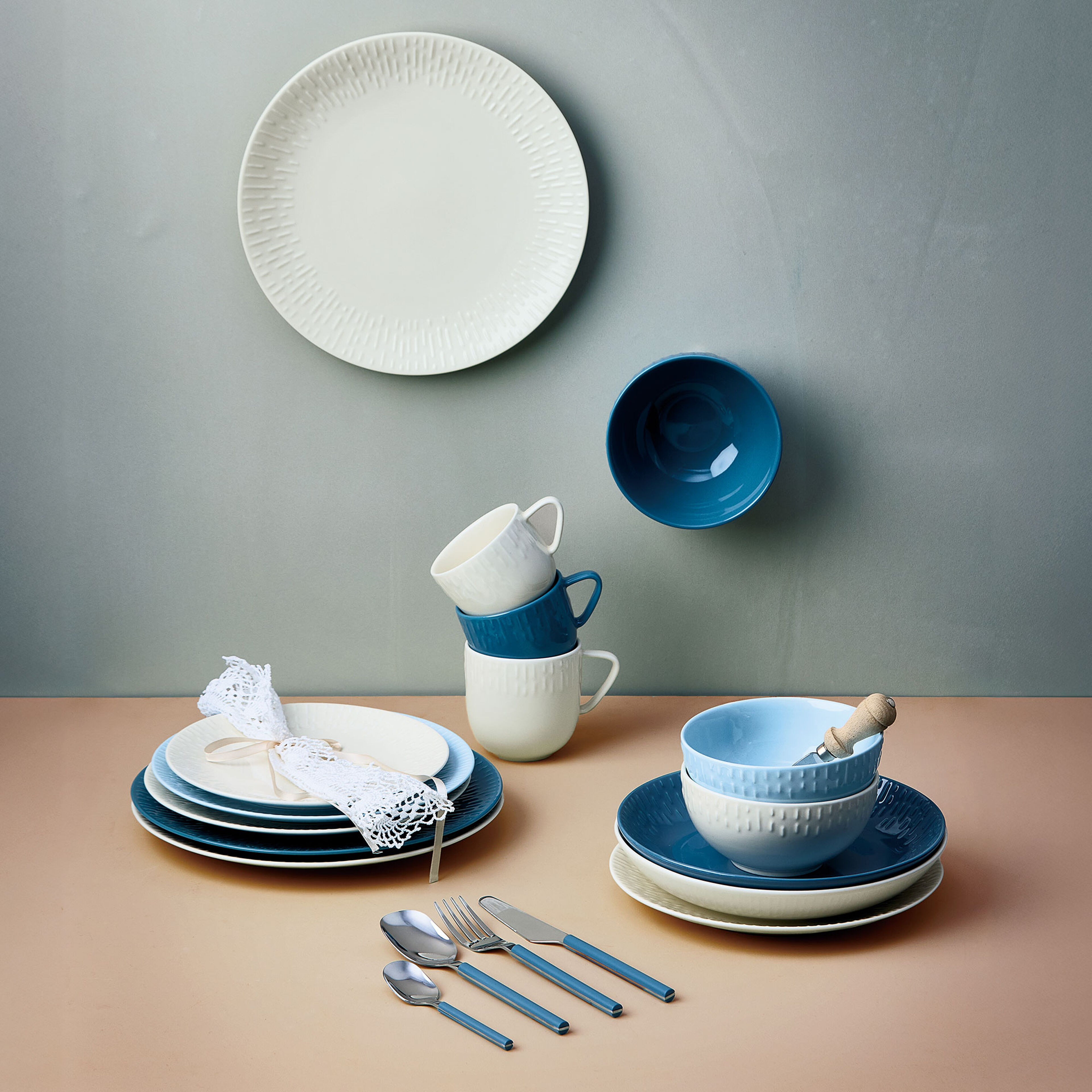 Confetti middagstallerken 27,5 cm, blueberry