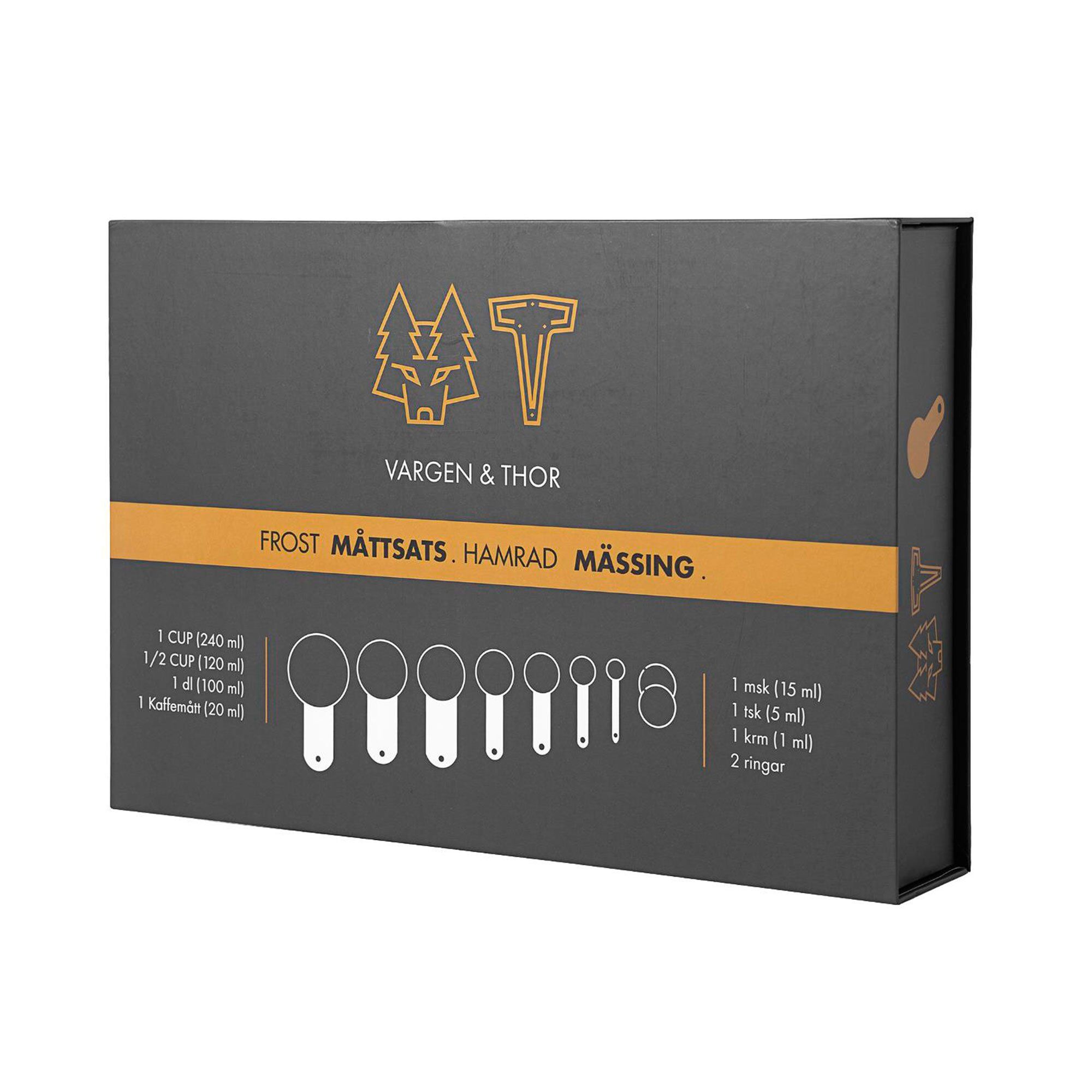 Alternativ bild 1 för Vargen & Thor - Frost måttsats 7 delar mässing
