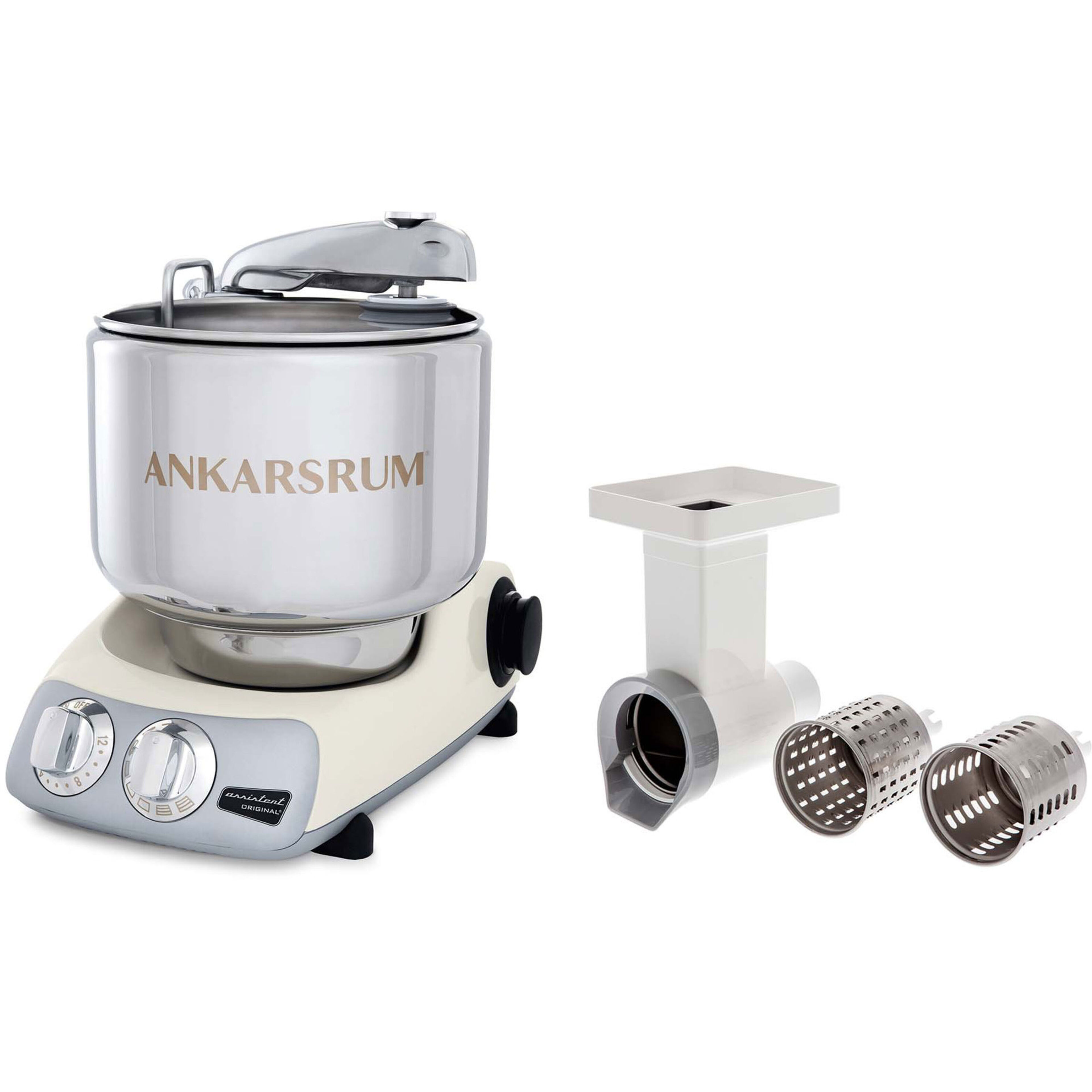 AKM 6230 köksmaskin + Grönsaksskärare, ljus creme