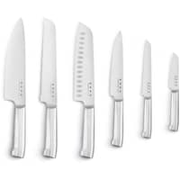 Knivblok med knive 6 stk., blå