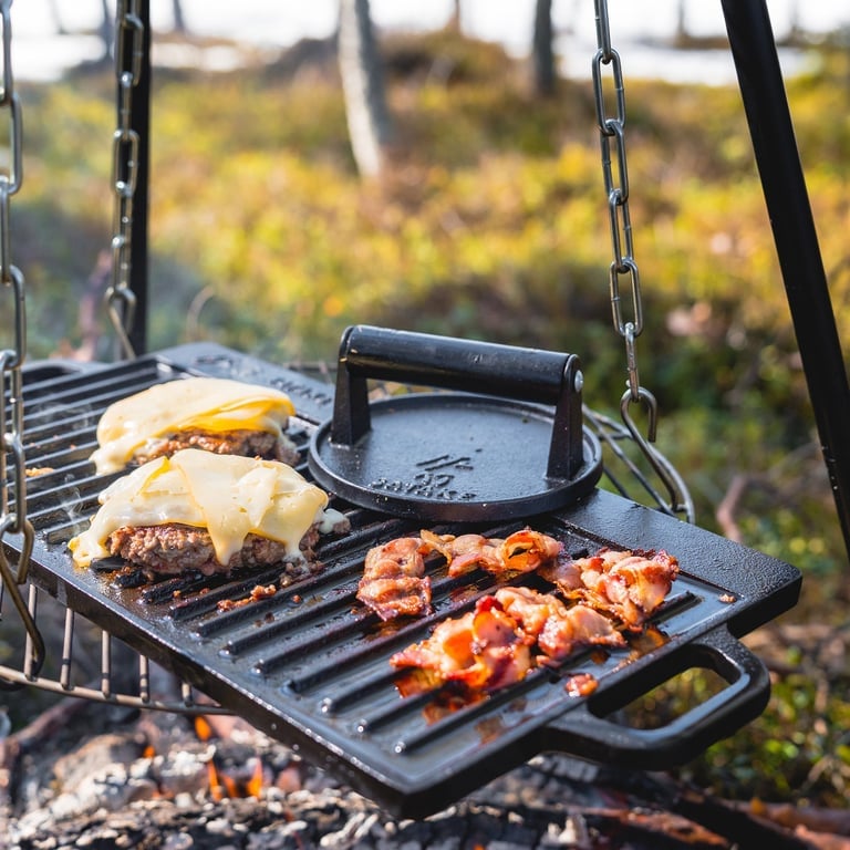 Grillplade/stegebord vendbart