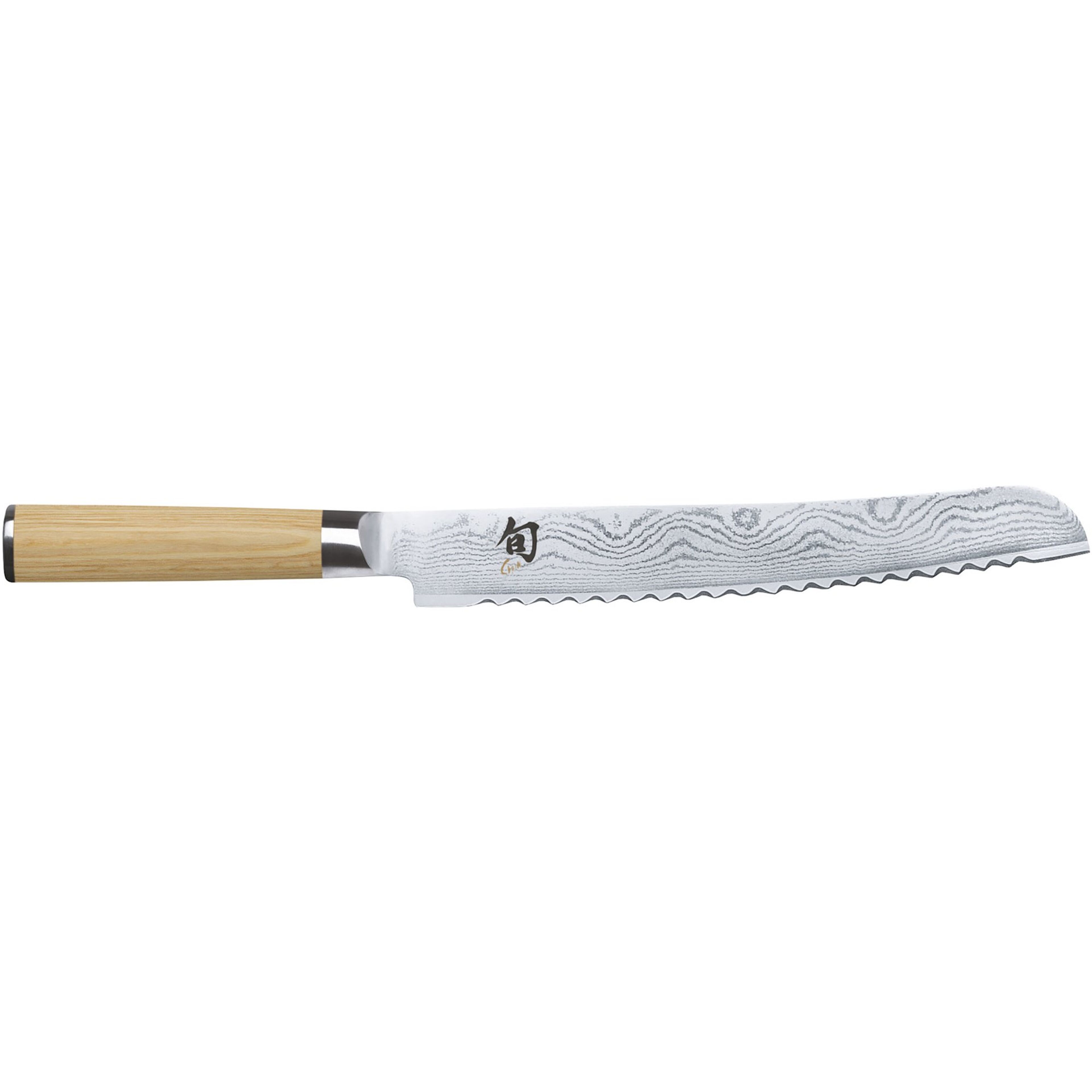 Shun Classic White brödkniv, 23 cm