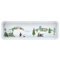 Pillivuyt Vinter Plissé Fad Rektangulær 36 x 12 cm