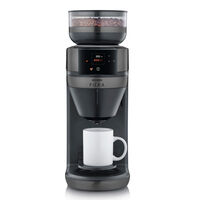 Severin FILKA kahvinkeitin lasikannulla, tumma metallipinta