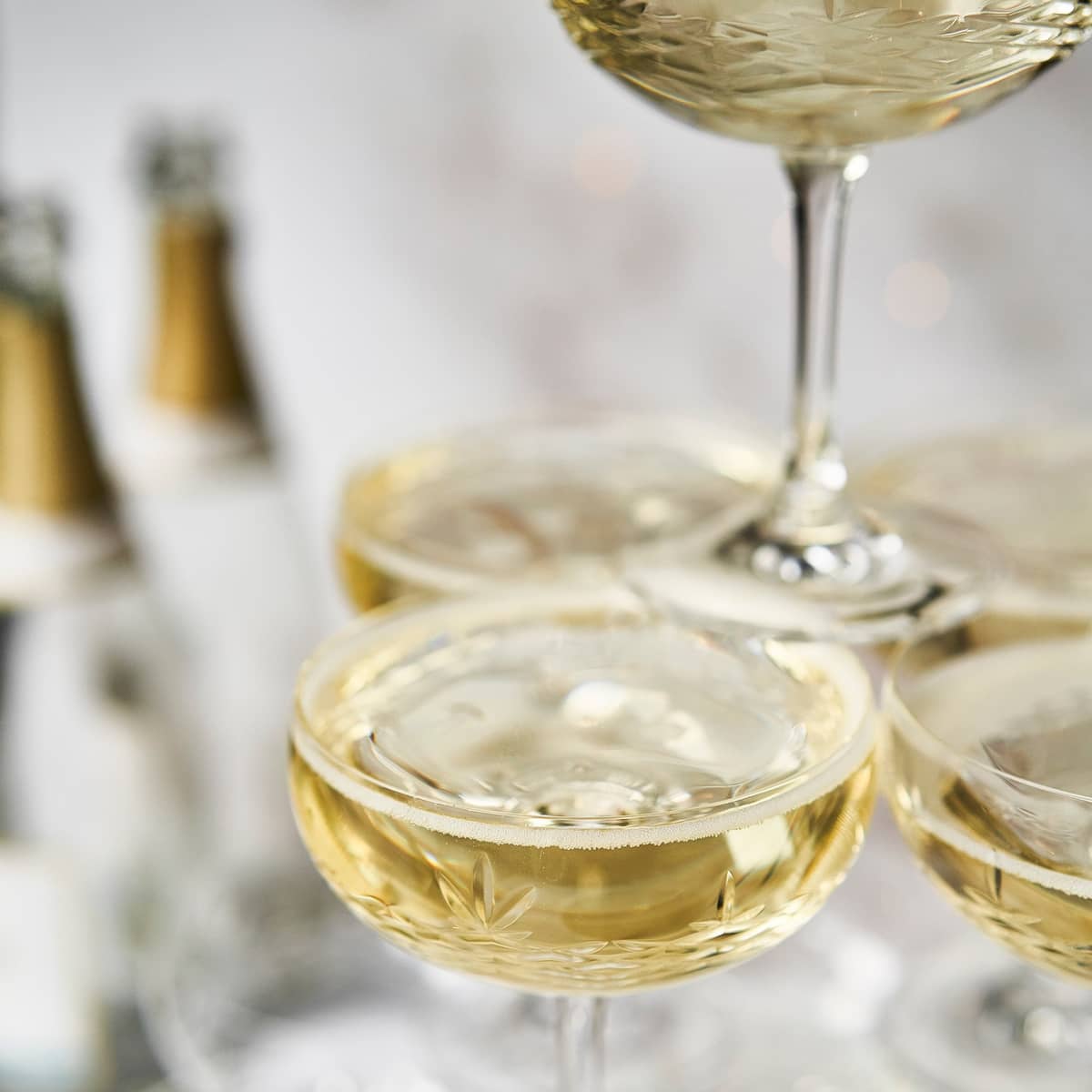 Crispy Gatsby champagneglas, 2 stk. klar