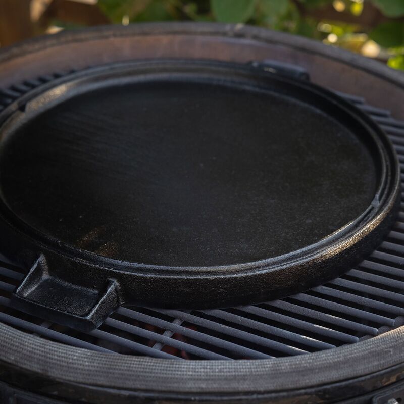 Gjutjärn Grill- och Stekplatta Rund 36 cm