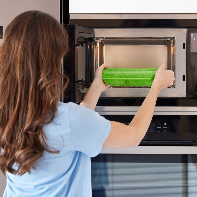 Ångkokare för mikro, grön