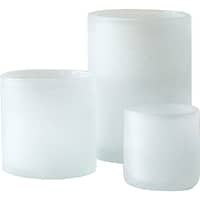 Frost telysholder, 3 stk, white