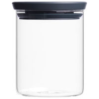 Stapelbar glasburk 0,6 liter, transparent