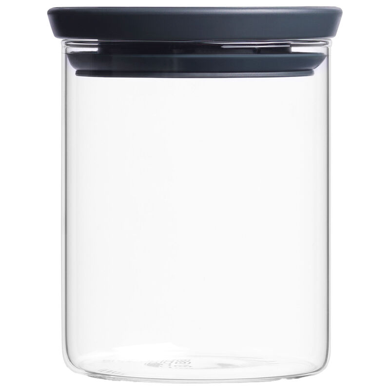 Stabelbar glasskrukke 0,6 liter, transparent