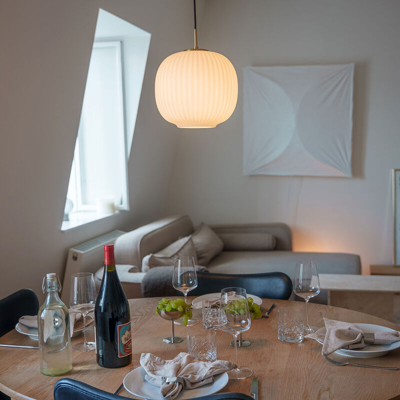 Vibra taklampe 35 cm, opal