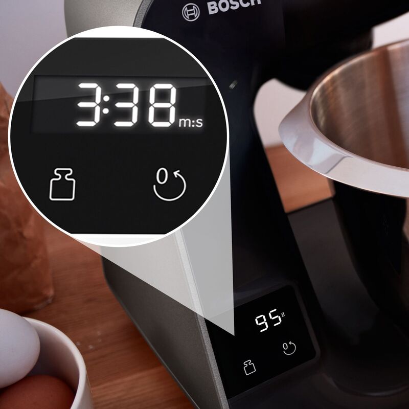 Kjøkkenmaskin, 1000 W, svart/antrasitt