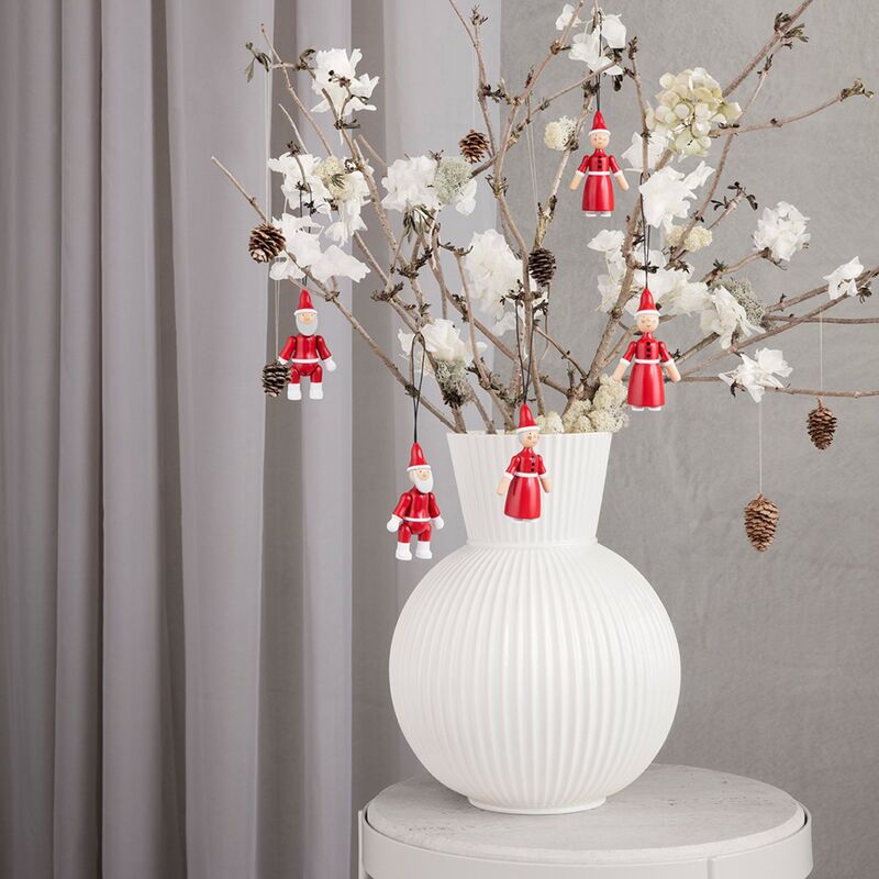 Julemand og Nissemor, rød/hvid