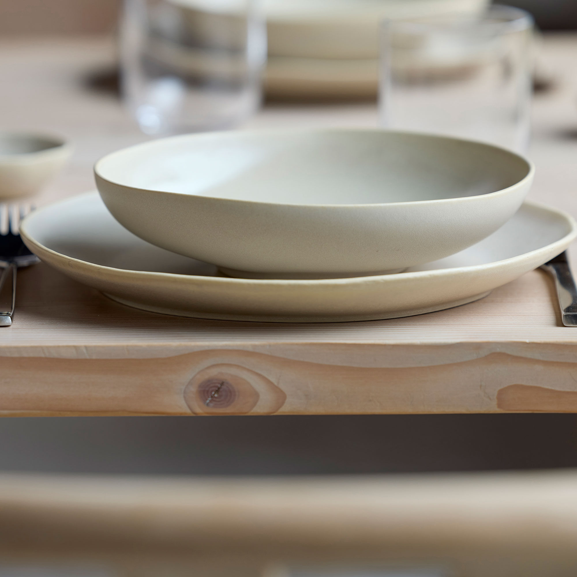 Villa Collection Shoku lunchtallrik 20 cm, soft beige