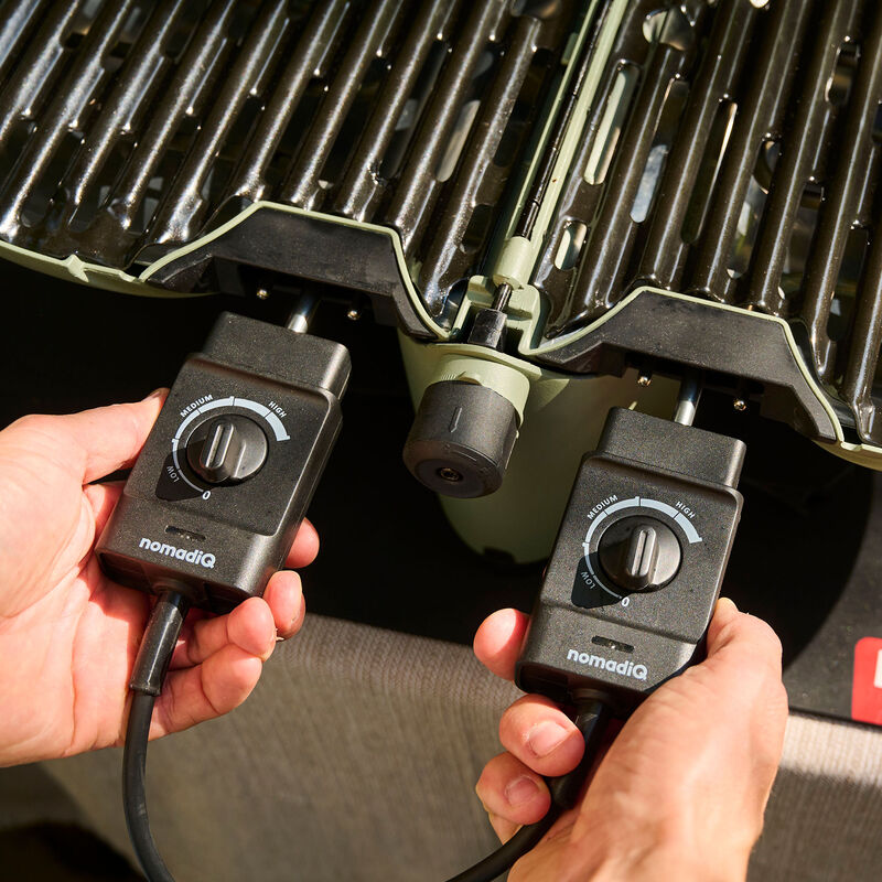 NomadiQ Bærbar elektrisk grill E-BBQ, grønn