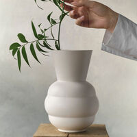 Knabstrup Tortus Archie Vas 21 cm, vit