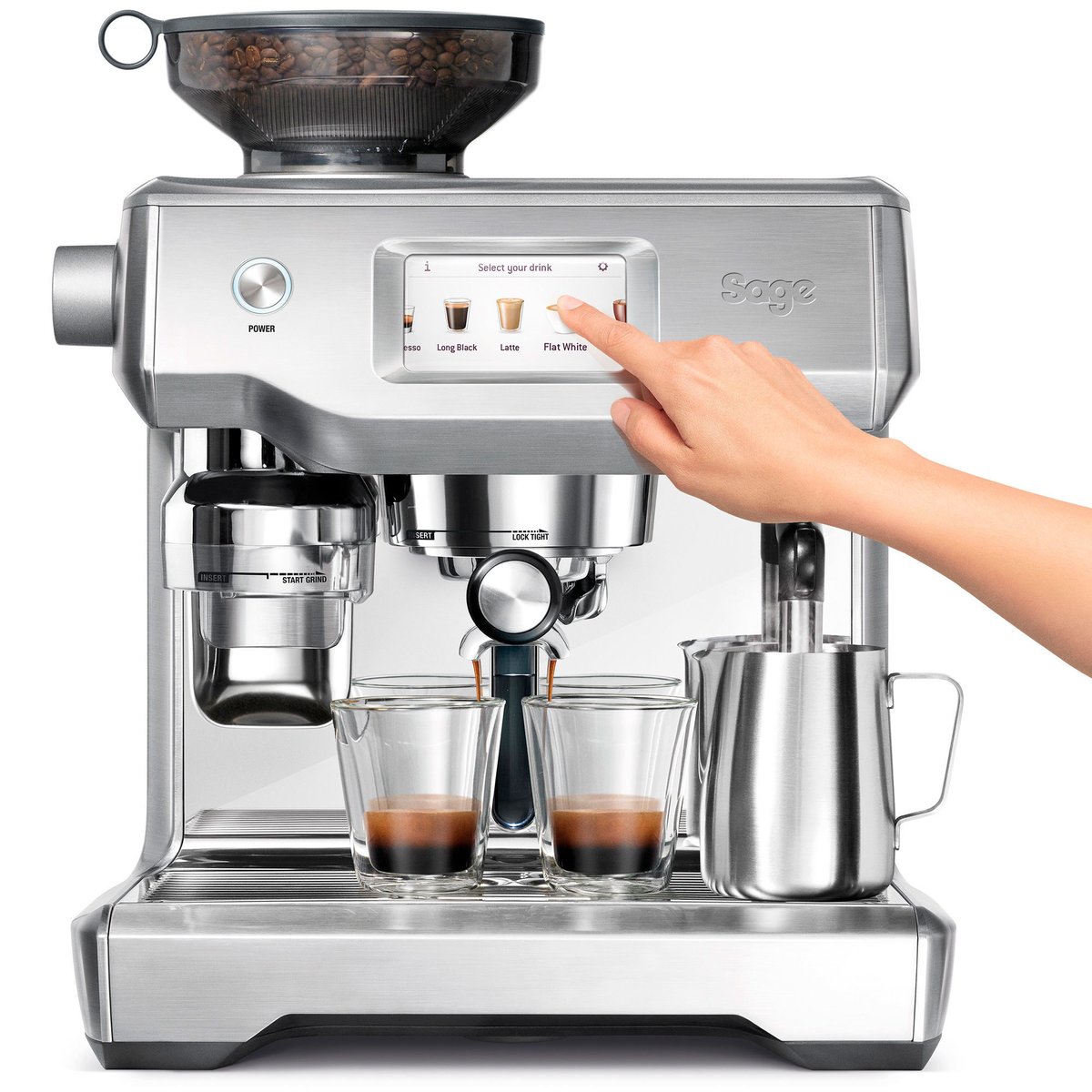 SES990 The Oracle Touch -espressokone, teräs