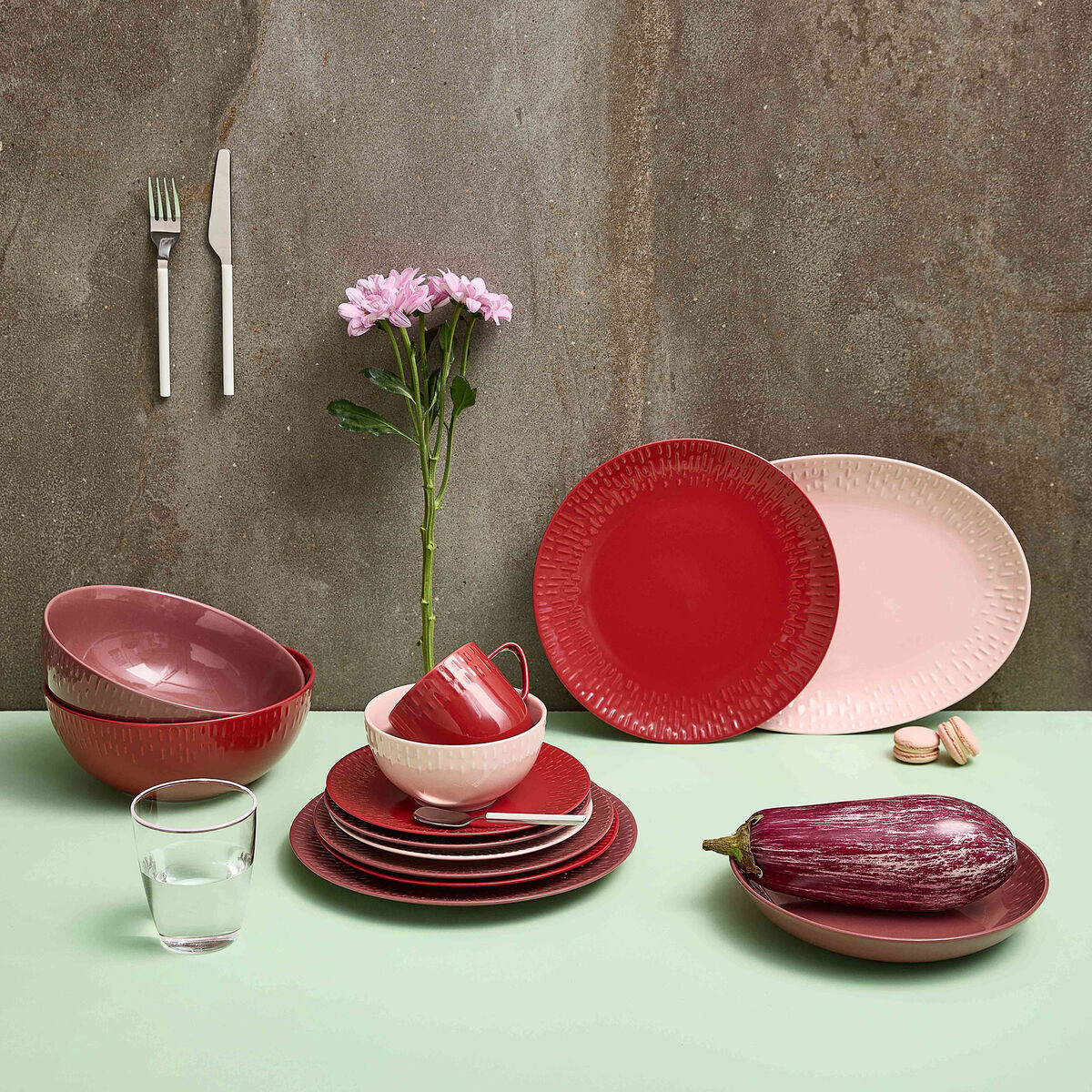 Confetti middagstallerken 27,5 cm, chili